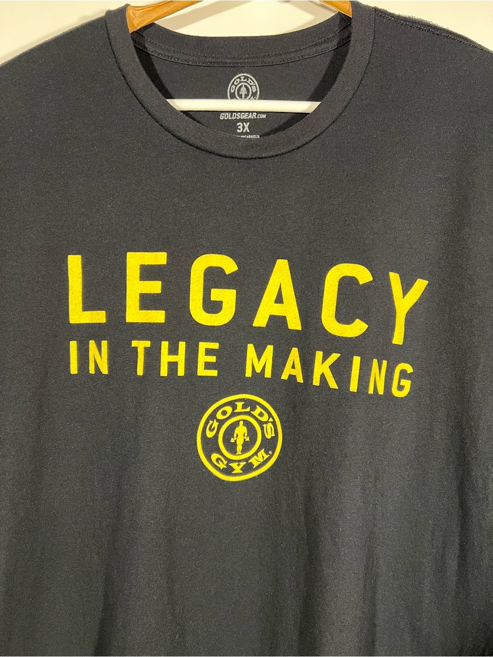 Gold's Gym Shirt Mens 3XL Black Legacy In The Making 50 Years Graphic Logo Gym - Picture 5 of 8